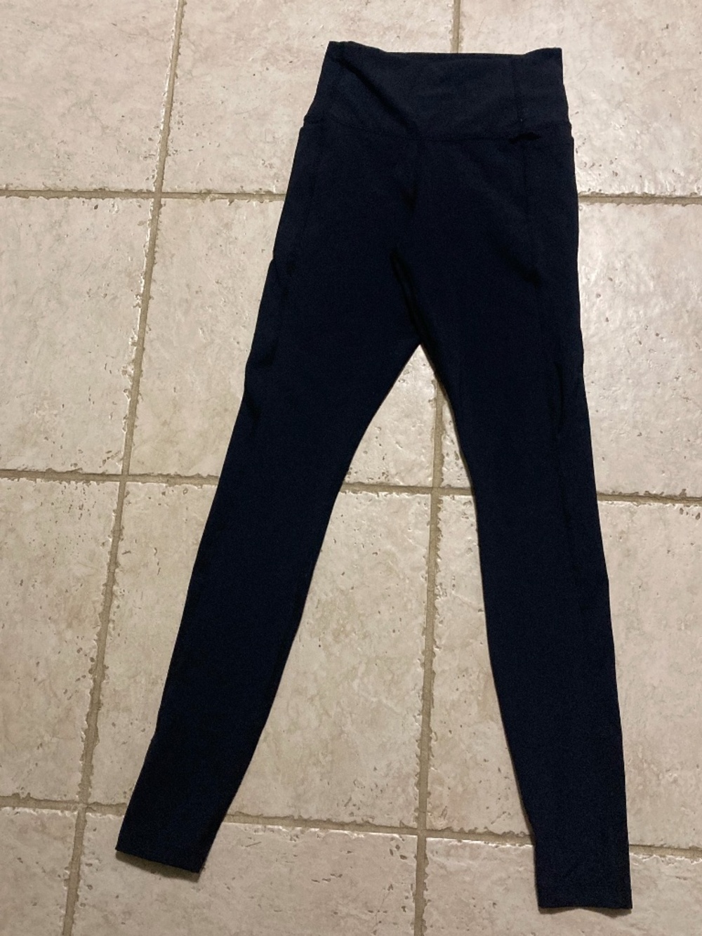 Laird Black Leggings with Pockets and Zip Compartment on Waist Made in USA XS